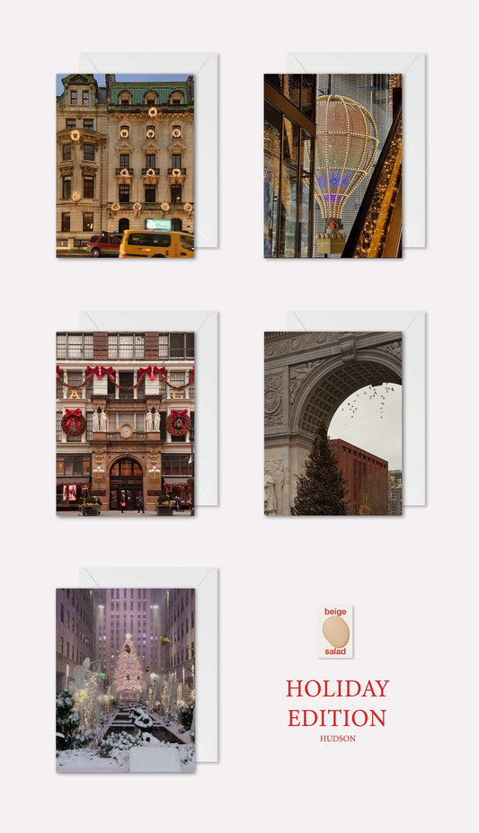 HOLIDAY MIXED CARD SET OF 5 | NYC GREENWICH