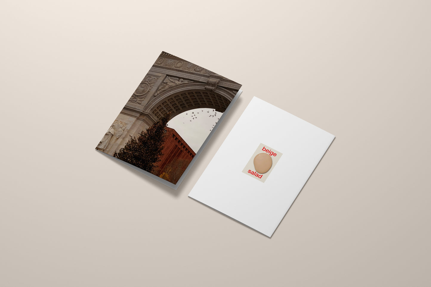 HOLIDAY CARD SET | WASHINGTON SQURE PARK CHRISTMAS TREE BROWN