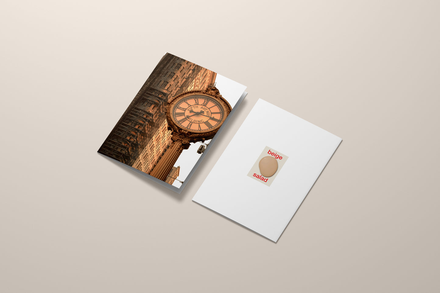 NYC GREETING CARD SET |  FLATIRON CLOCK